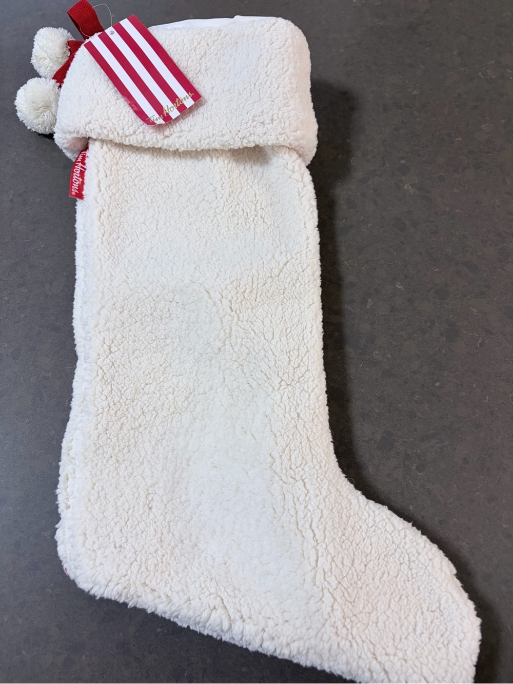 NWT Tim Hortons  Sherpa Holiday Stocking